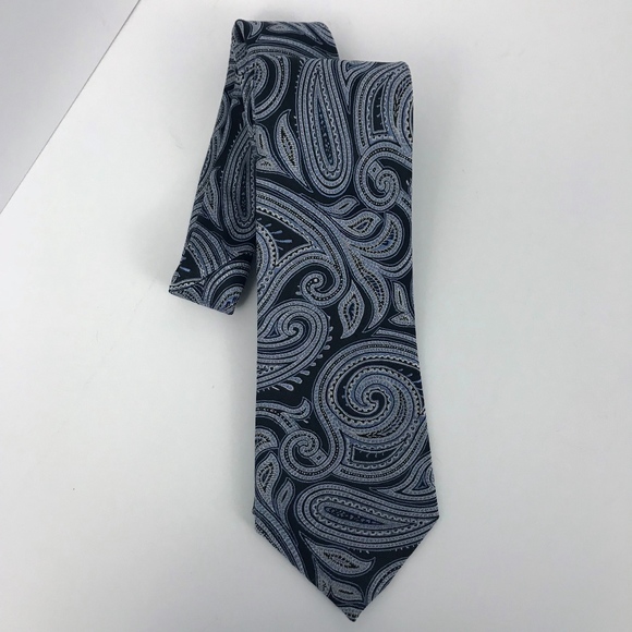 MICHAEL Michael Kors Other - Michael Michael Kors Silk Paisley Tie Black Blue